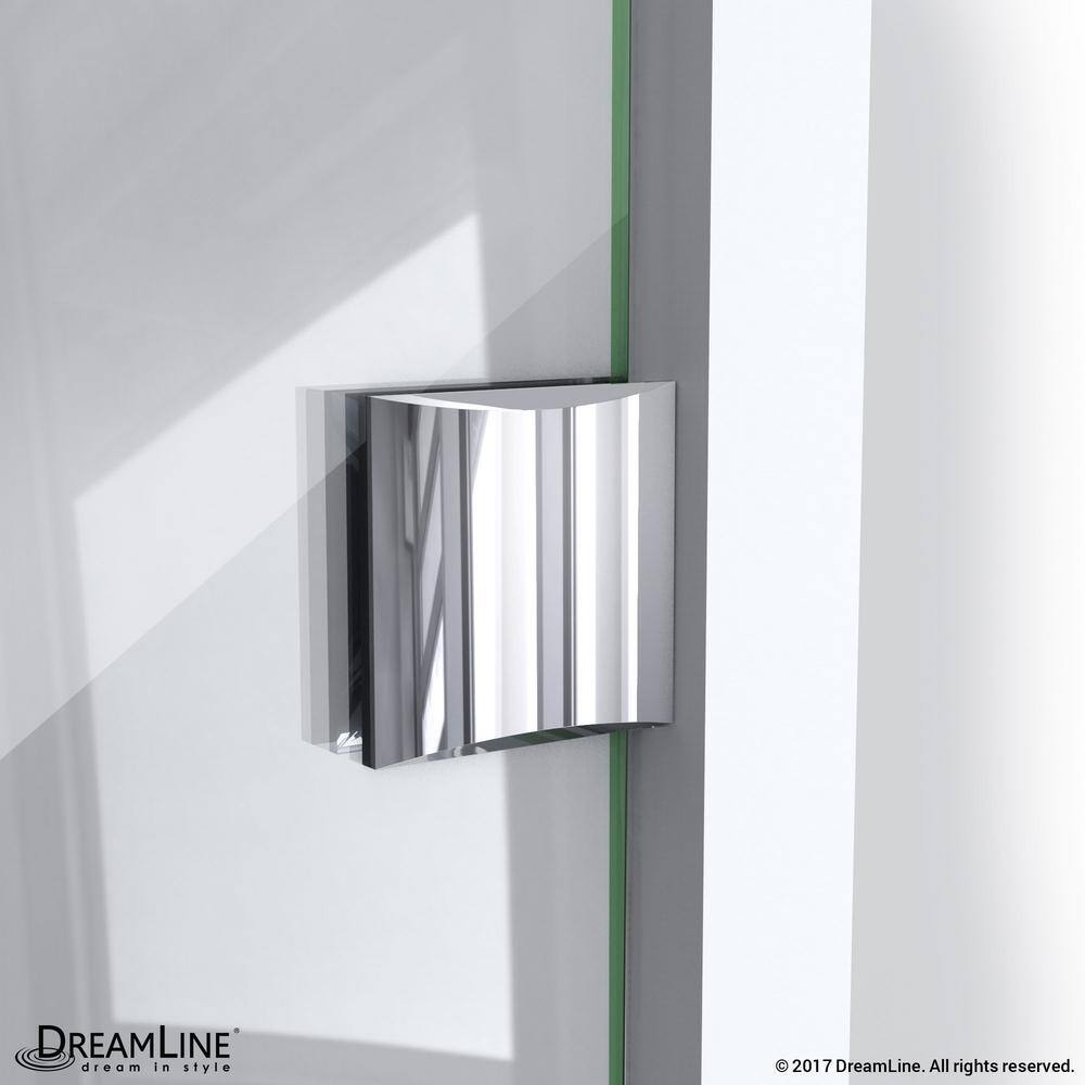 DreamLine Aqua Lux 48 in. x 58 in. Frameless Hinged Tub Door in Chrome SHDR-3348588-01