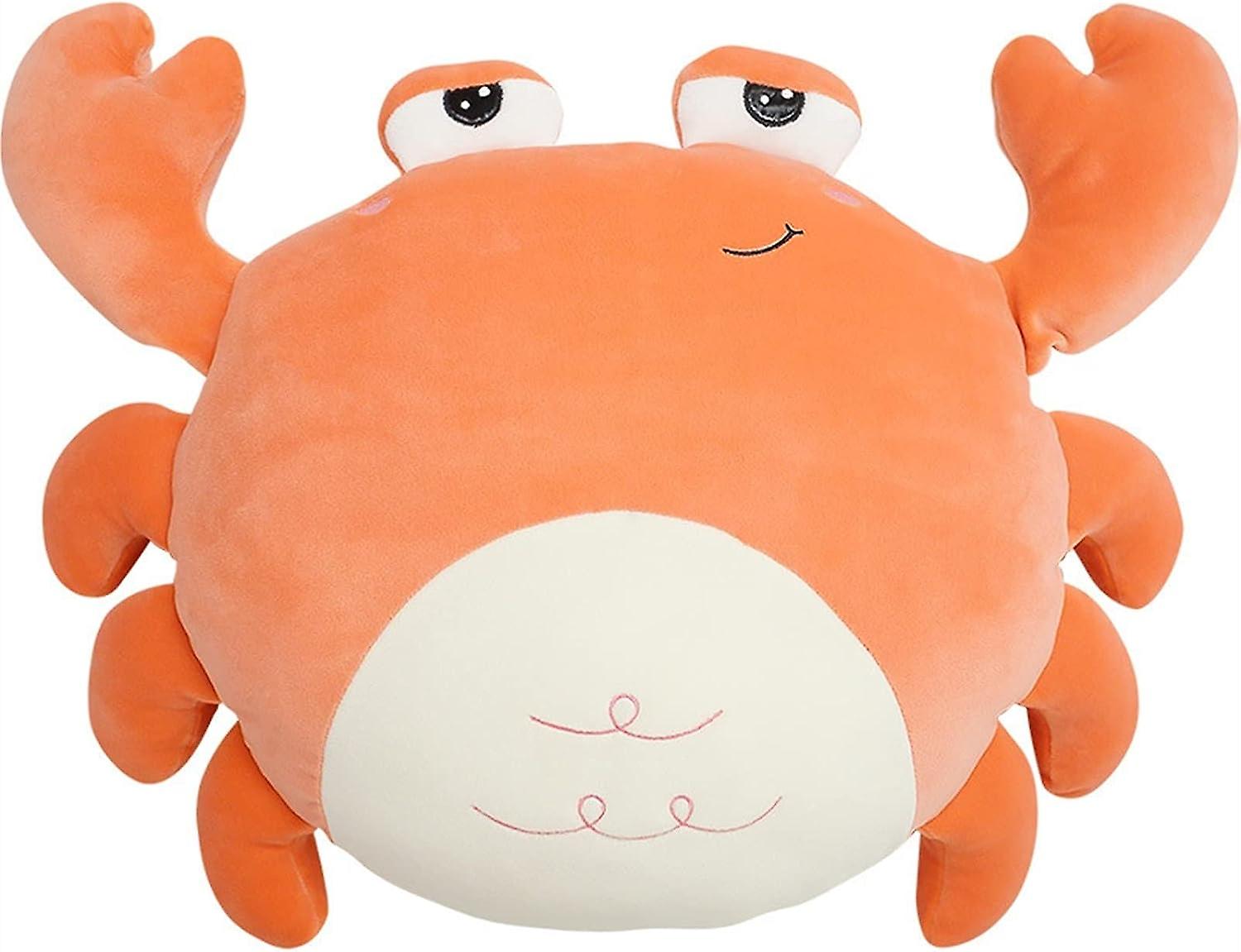 Cute Stuffed Animals Plush Toy Kawaii Crab Whale Big Goose Lion Soft Pillow Cushion Doll For Girls Boys Room Sofa Deco (color : Crab)