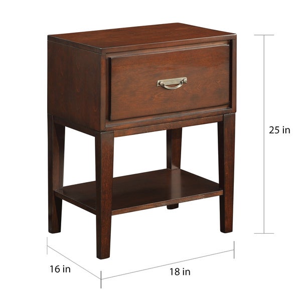 Haines Espresso Rectangle Wood Accent Table by iNSPIRE Q Bold