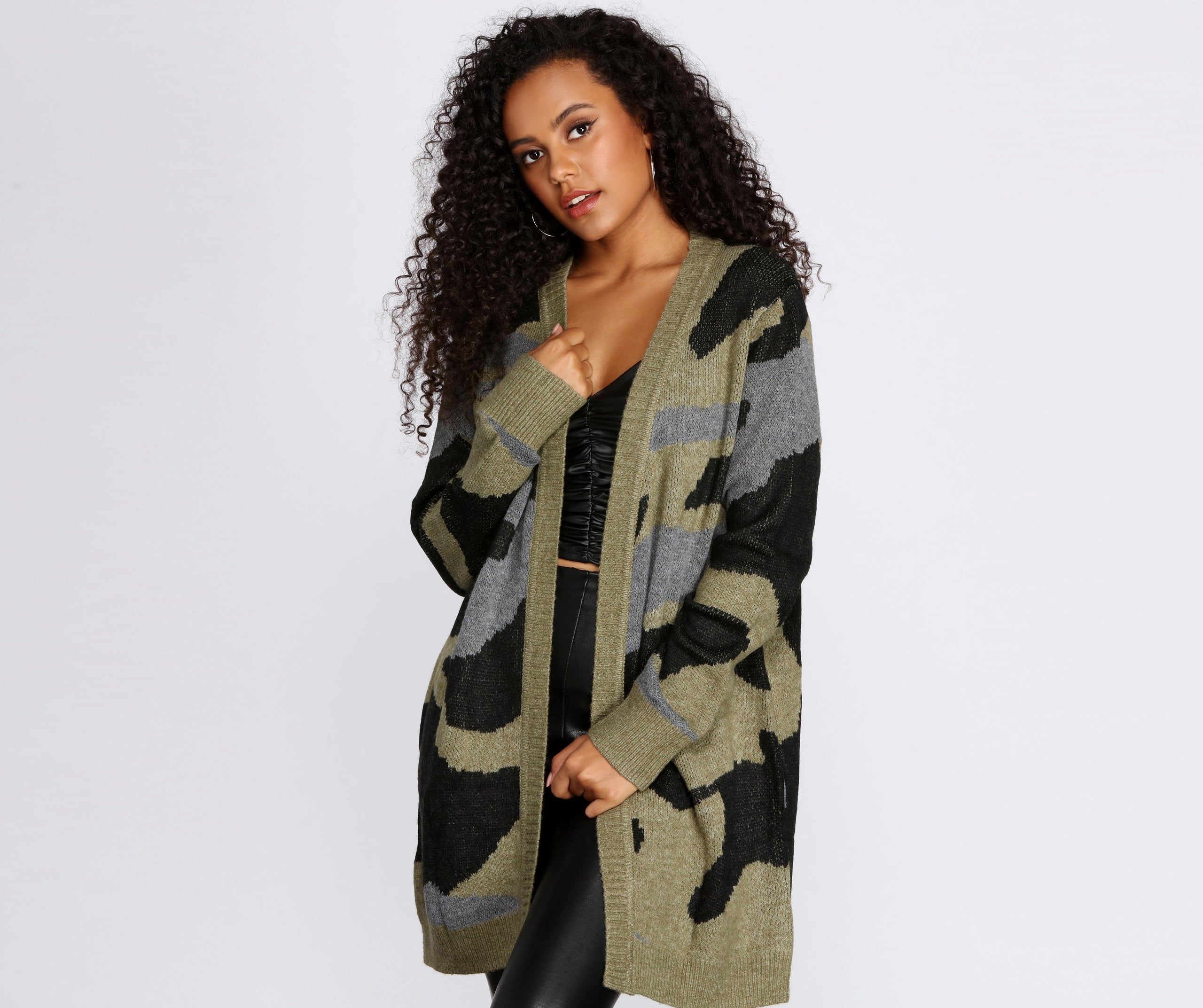 Cozy In Camo Cardigan