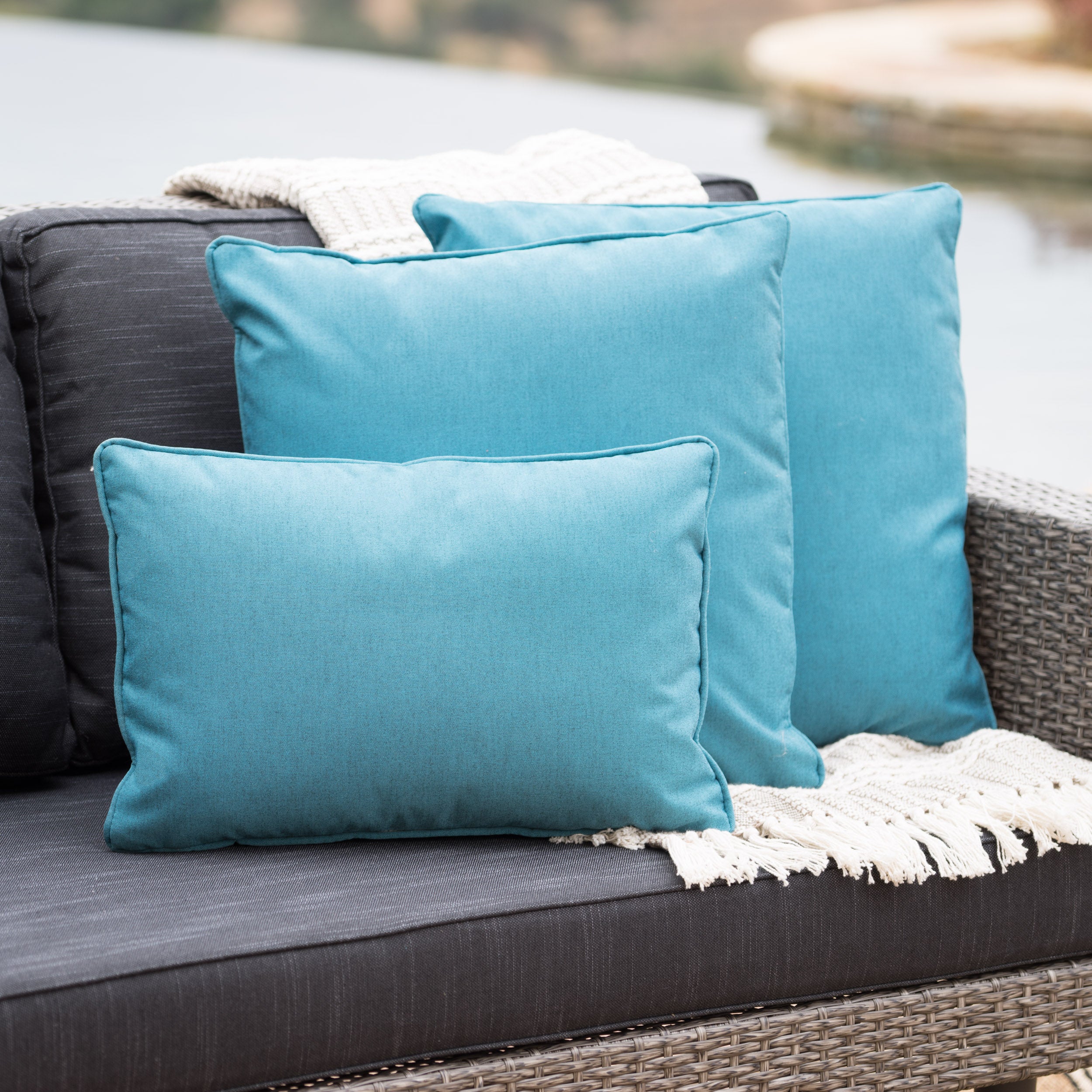 Corona Outdoor Patio Water Resistant Pillow Sets