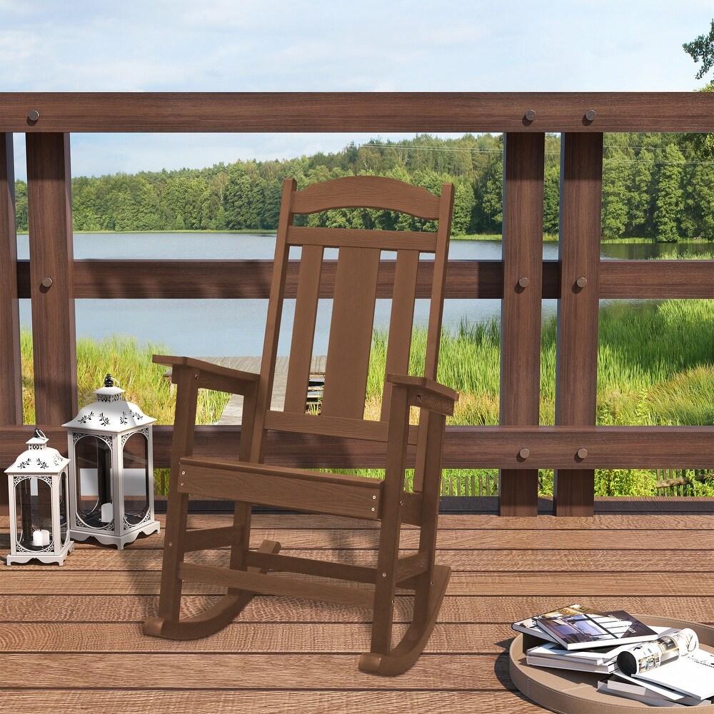 Clihome HIPS Presidential Outdoor Rocking Chair