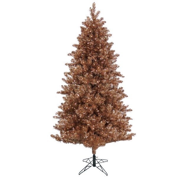 National Tree Company 7.5 ft. PreLit Christmas Rose Gold Metallic Tree