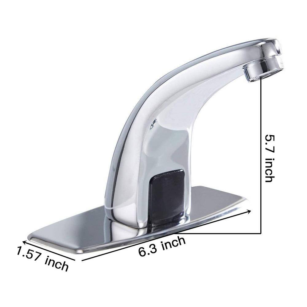 matrix decor Touchless Single Hole Bathroom Faucet in Chrome MDA-918102-C