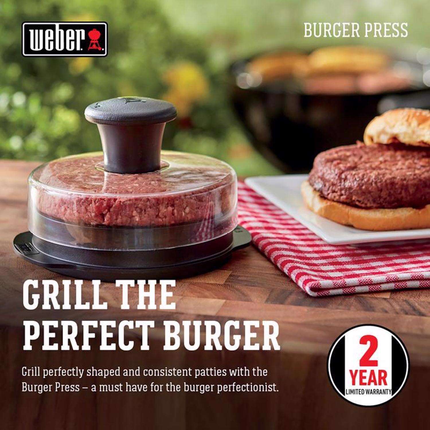 Weber Burger Press 5.5 L X 4.5 in. W 2