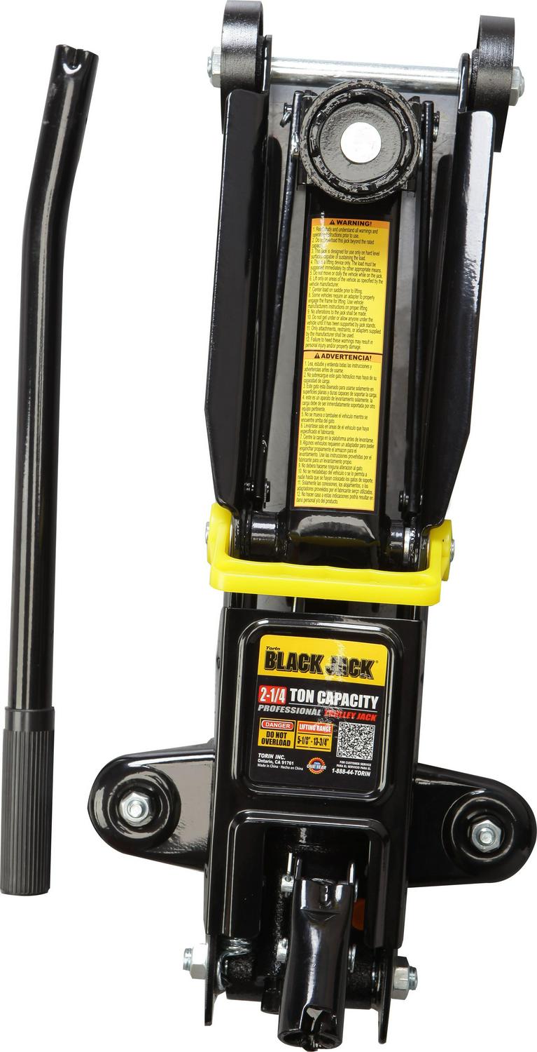 Black Jack 2.25 Ton Trolley Jack with 2.25 Ton Jack Stands in Case Black  T82253W