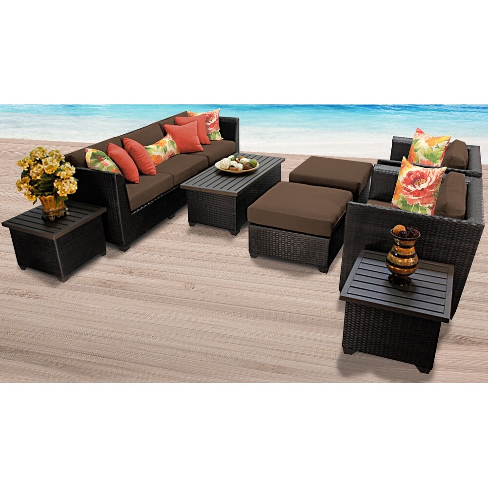 Barbados 10 piece Outdoor Wicker Patio Furniture Set