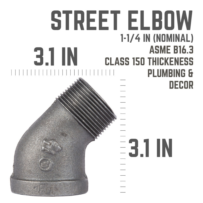 STREET ELBOW 45 1-1/4