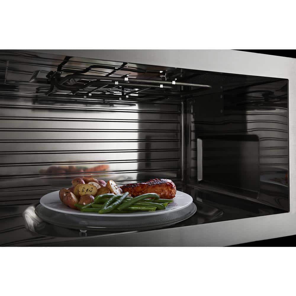 Maytag 19 cu ft Over the Range Microwave with Dual Crisp Function in Fingerprint Resistant Stainless Steel