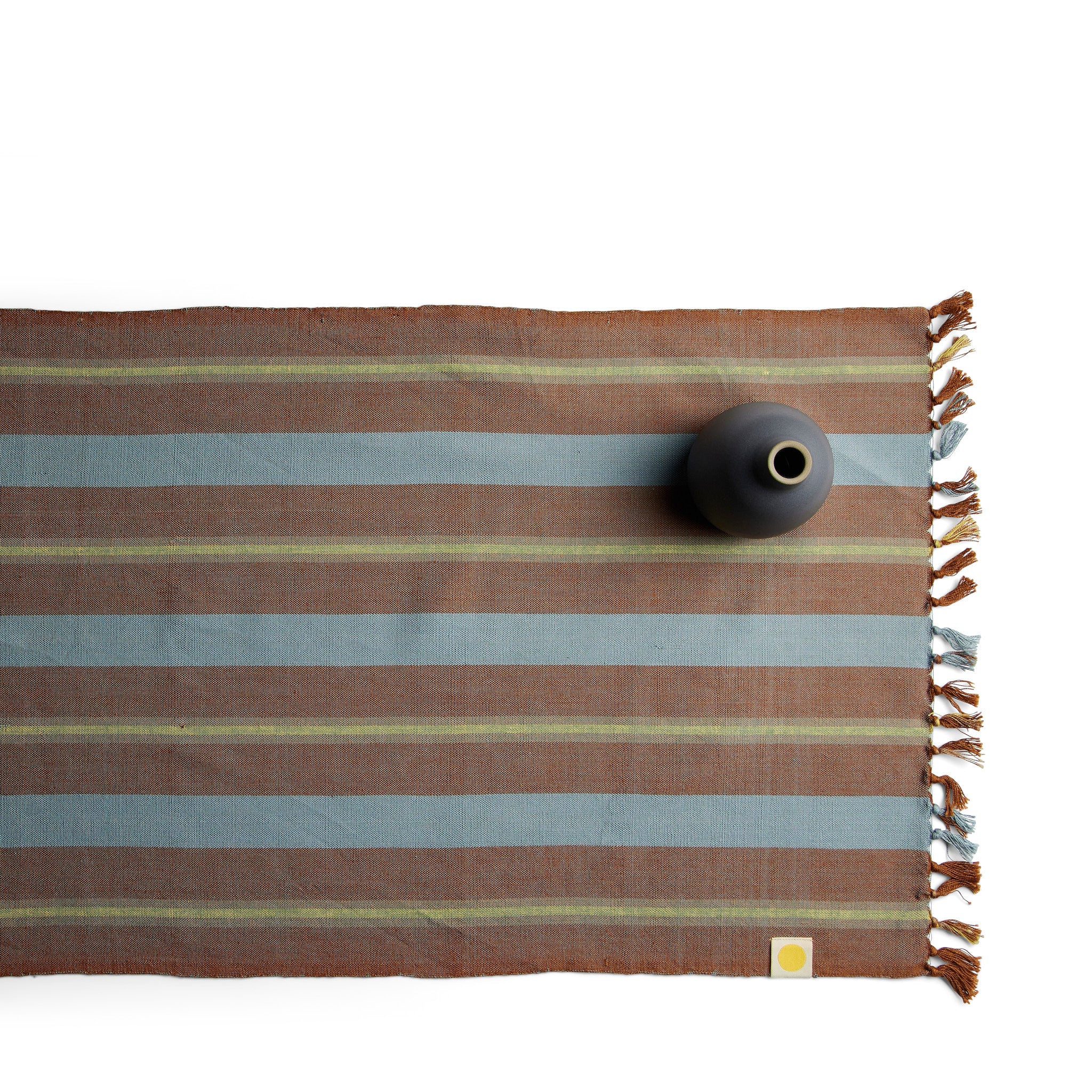 Bonnie Plaid Table Runner in Luna