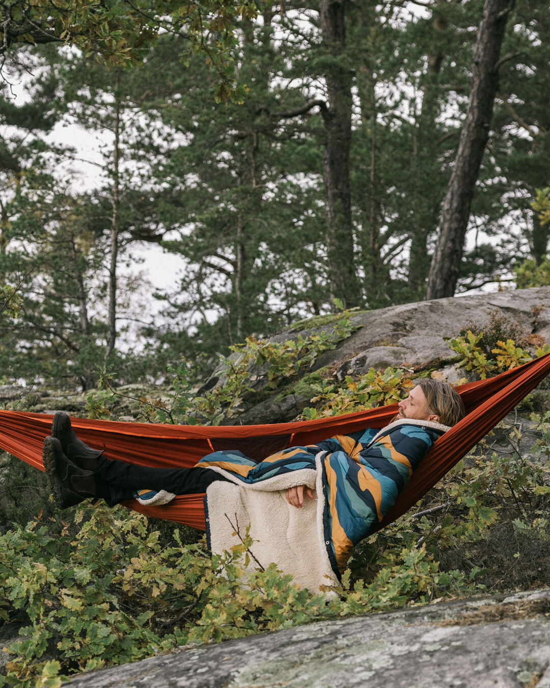 Nomadic Recycled Sherpa Blanket - Scenic Navy