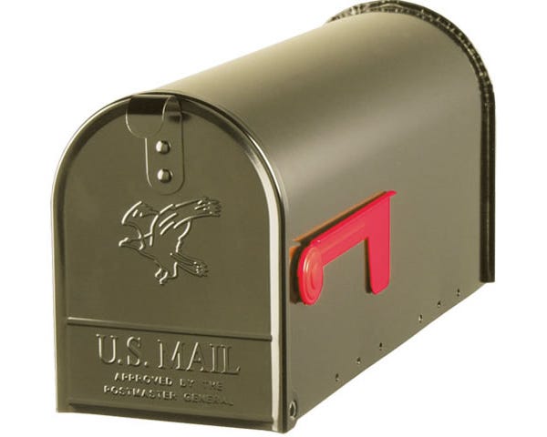 Solar Group T1 Steel Bronze Rural Mailbox - E1100BZ0