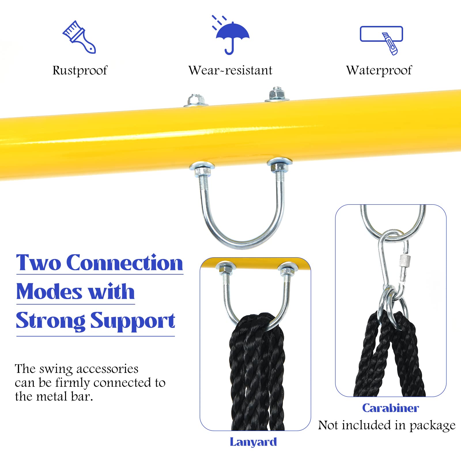 550lbs Swing Frame Stand with 60'' Platform Swing (Swing Frame with Platform Swing)