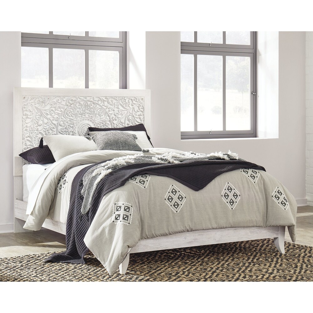 Signature Design by Ashley Paxberry White Queen Panel Bed