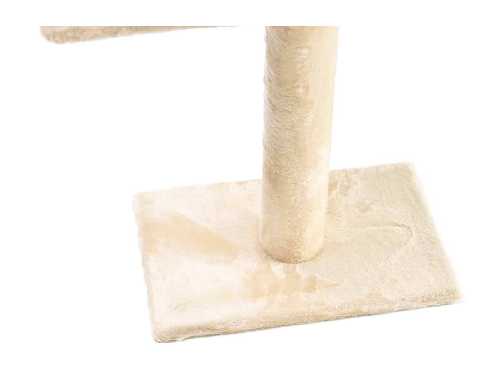 Cat Craft 4-Level Adjustable Floor to Ceiling Cat Tree with Sisal Post (7.5-9' Ceiling) Cream