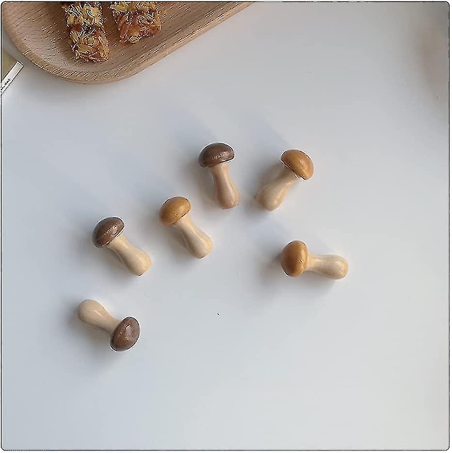 6 Pcs Super Cute Small Mushroom Chopsticks Stand Rest Rack Spoon Fork Knife Holder Set，creative Mush