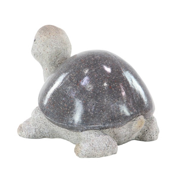 X 13 quot Magnesium Oxide Country Turtle Garden Sculpture White Olivia amp May