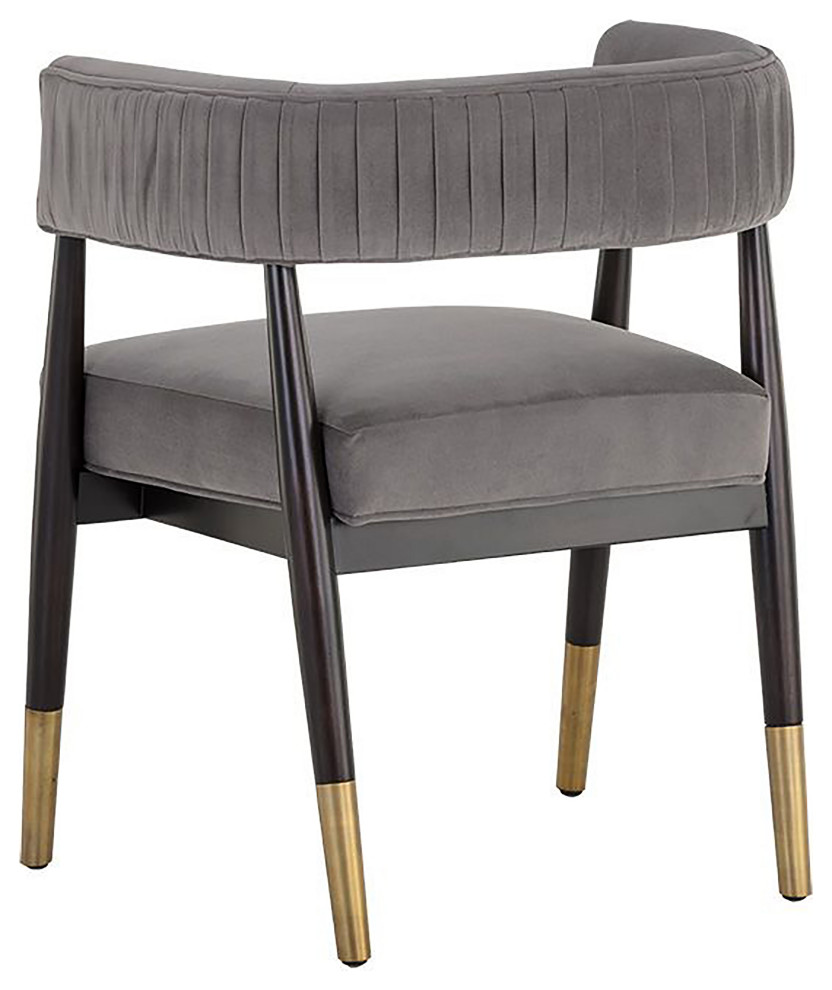 Callem Dining Armchair  Antonio Charcoal   Midcentury   Dining Chairs   by Sunpan Modern Home  Houzz