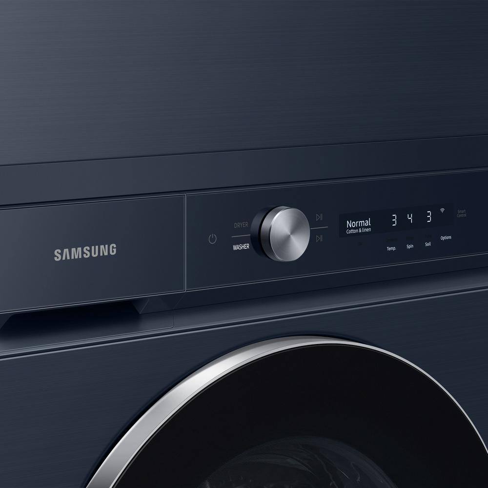  Bespoke 5.3 cu. ft. Ultra-Capacity Smart Front Load Washer in Brushed Navy with AI OptiWash and Auto Dispense WF53BB8900AD