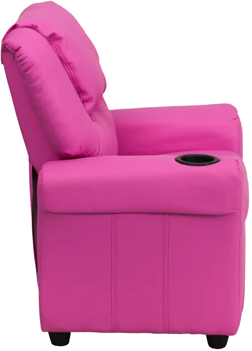 Mini Me Kids Hot Pink Recliner with Cup Holder