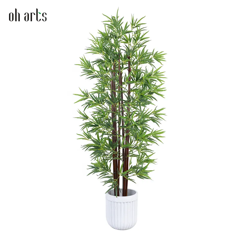 Garden Supplies Oh Arts  Multi sized artificial bonsai tree use bamboo raw materials artificial bamboo crafts tree for decor