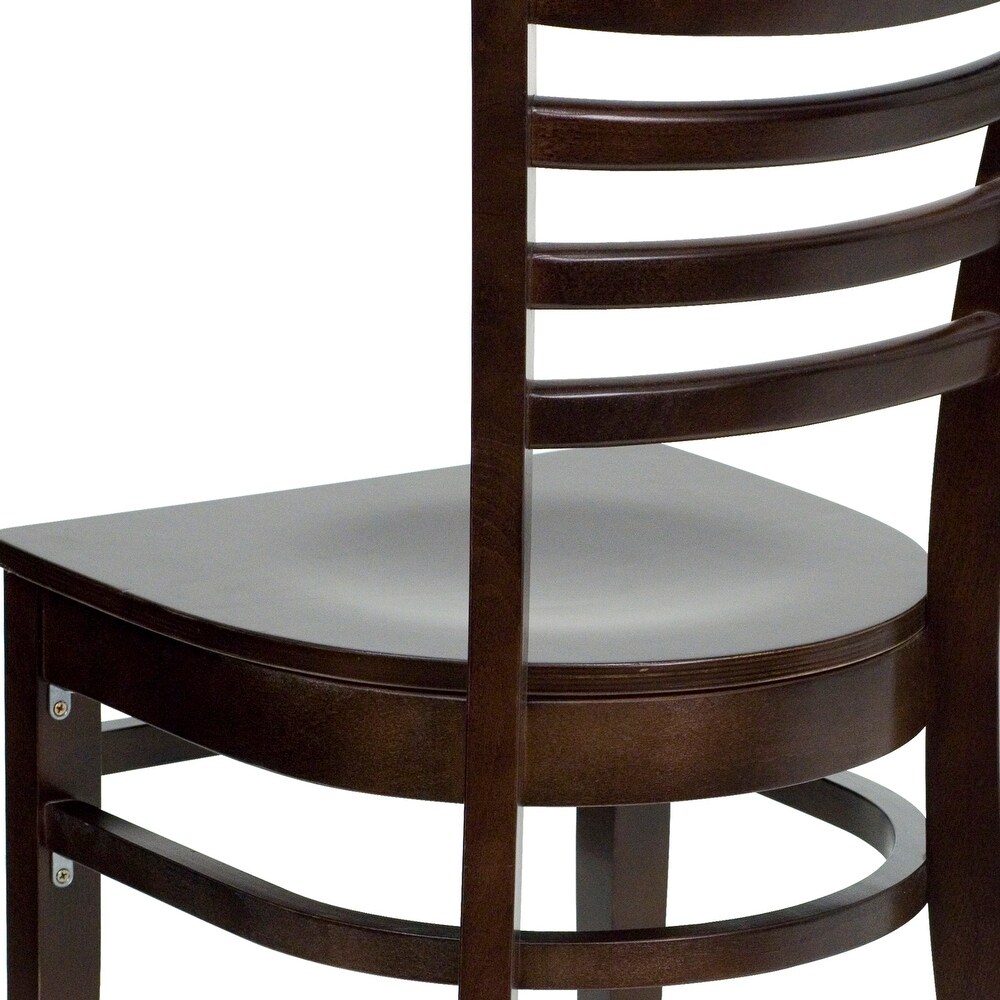 Ladder Back Wooden Restaurant Chair   17.25\