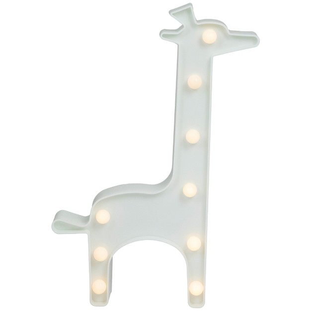 Led Lighted White Giraffe Marquee Sign