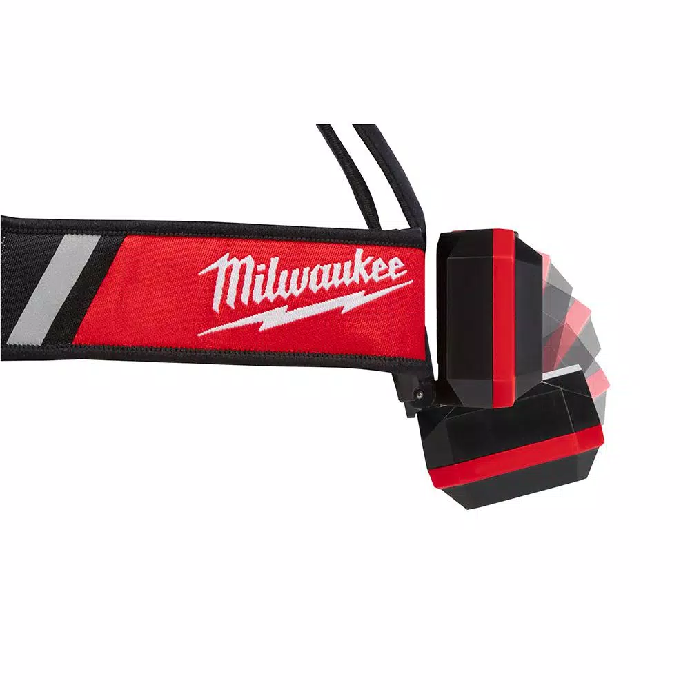 Milwaukee 600 Lumens LED USB Rechargeable Low-Profile Hard Hat Headlamp (2-Pack) and#8211; XDC Depot