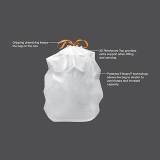 HDX FlexPro 13 Gallon Reinforced Top Drawstring Kitchen Trash Bags (150-Count) HD13XHF150W