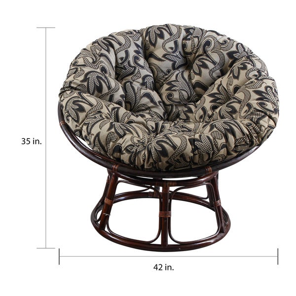 Bali 42-inch Papasan Chair with Tapestry Cushion