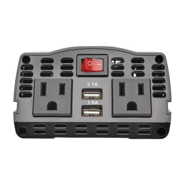 Tripp Lite 375 watt continuous Powerverter Ultracompact Car Inverter With Usb amp Battery Cables