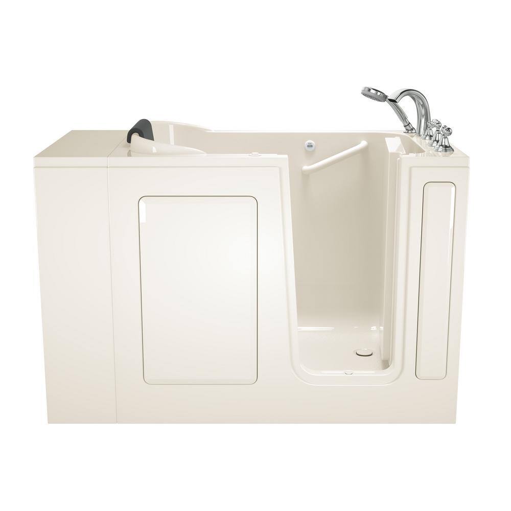 American Standard Gelcoat Premium Series 48 in. x 28 in. Right Hand Walk-In Whirlpool Bathtub in Linen 2848.109.WRL