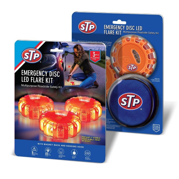 Stp 3pk Emergency Led Disc Flare Kit