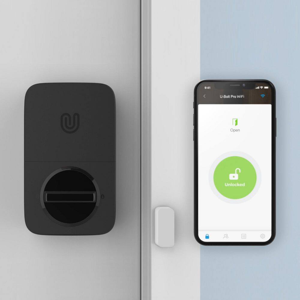 Ultraloq U-Bolt Pro Black with Satin Nickel Wi-Fi Smart Lock Deadbolt with Fingerprint and Keypad ‎UUL-U-BOLT-PRO-WIFI