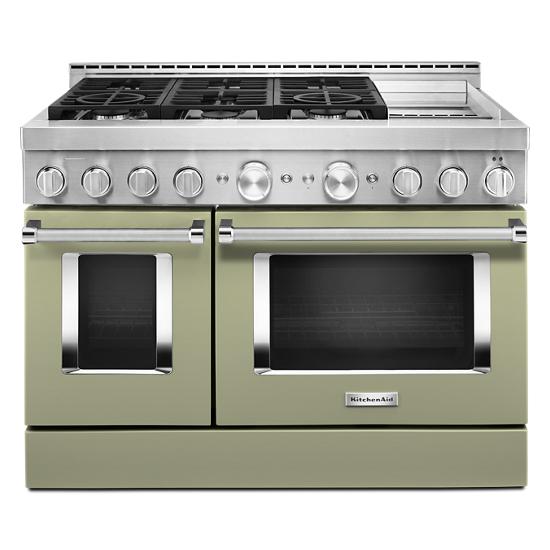 KitchenAid KFGC558JAV 483939 Smart CommercialStyle Gas Range with Gridd