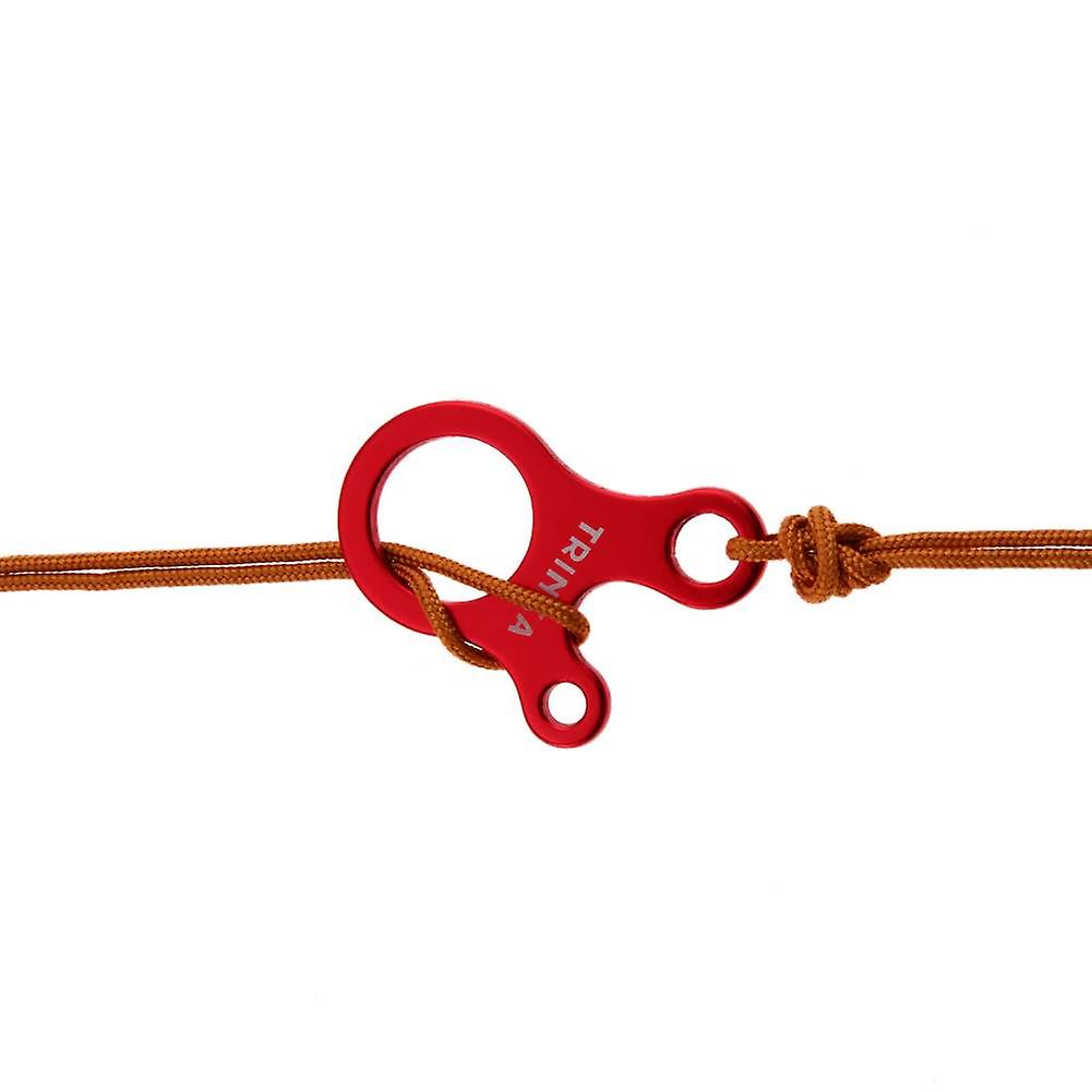 3-hole Fast Knot Cord Rope Buckle Hook Wind Rope Buckles Tent Accessory For Camping Hiking Red