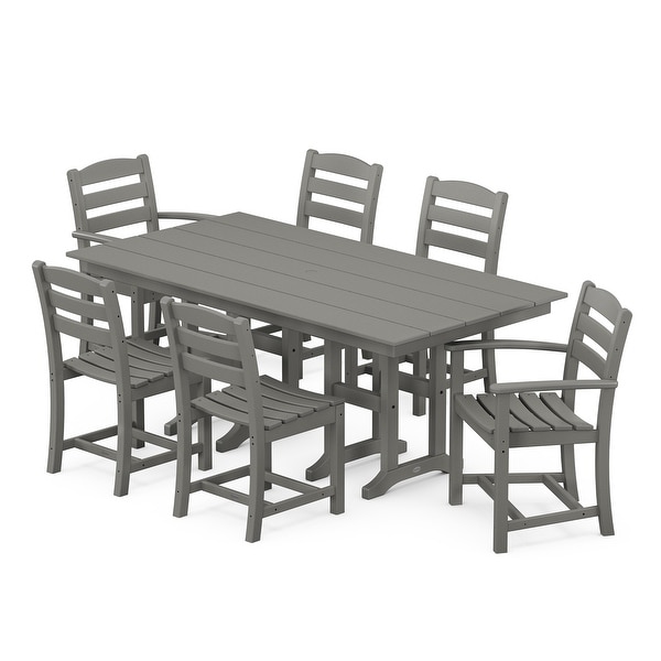 POLYWOOD La Casa Café 7Piece Farmhouse Dining Set