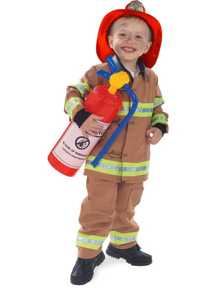 Ruby Slipper Sales 156241 Boys Tan Firefighter Cos...