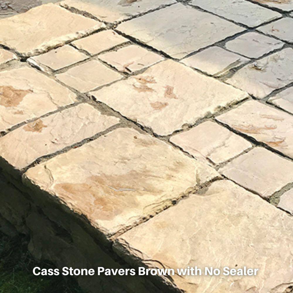 Natural Concrete Products Co Cass Stone 100 sq. ft. Brown Concrete Paver Kit CASSB