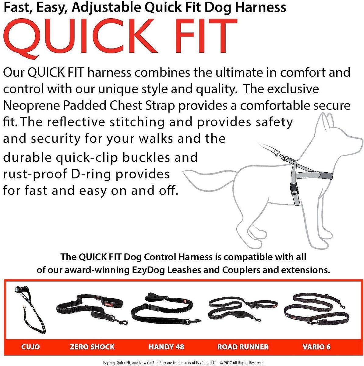 EzyDog Quick Fit Dog Harness