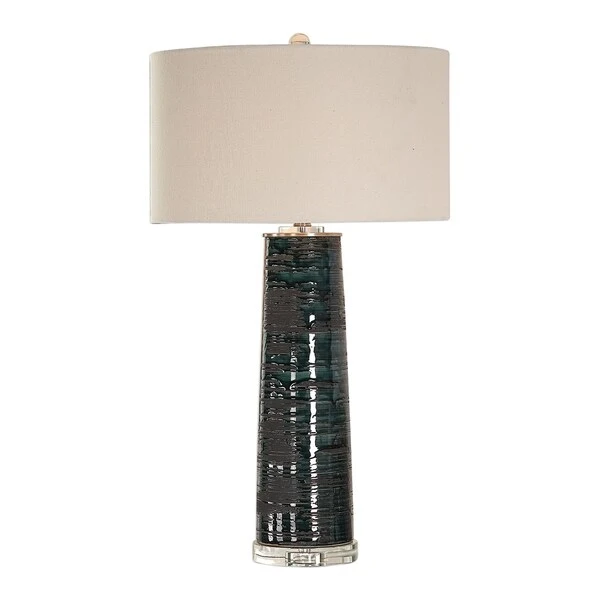 Uttermost Chamila Distressed Aged Teal 1-light Table Lamp