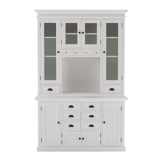 Homeroots 397844 Kitchen Hutchand#44; Classic White