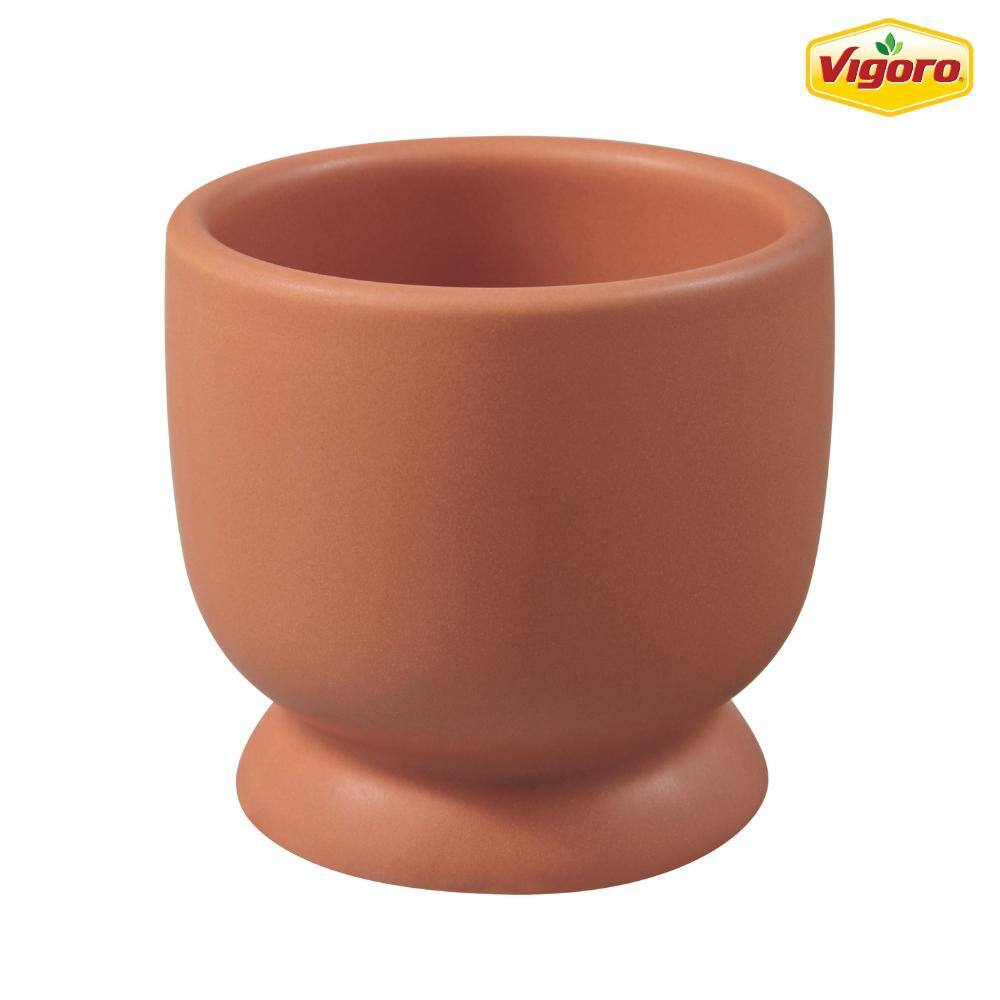 Vigoro 3 in. Arvin Small Terracotta Ceramic Planter (3 in. D x 2.8 in. H) HUCR02159N-03T