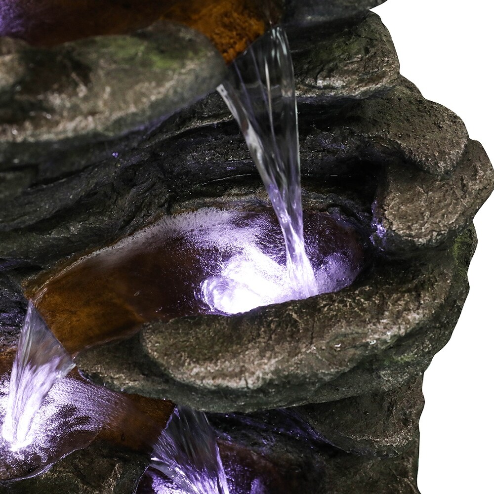 40 inch Cascading LED Waterfall Fountain