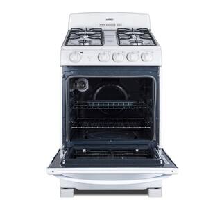 Summit Appliance 24 in. 2.9 cu. ft. Gas Range in White RG244WS1