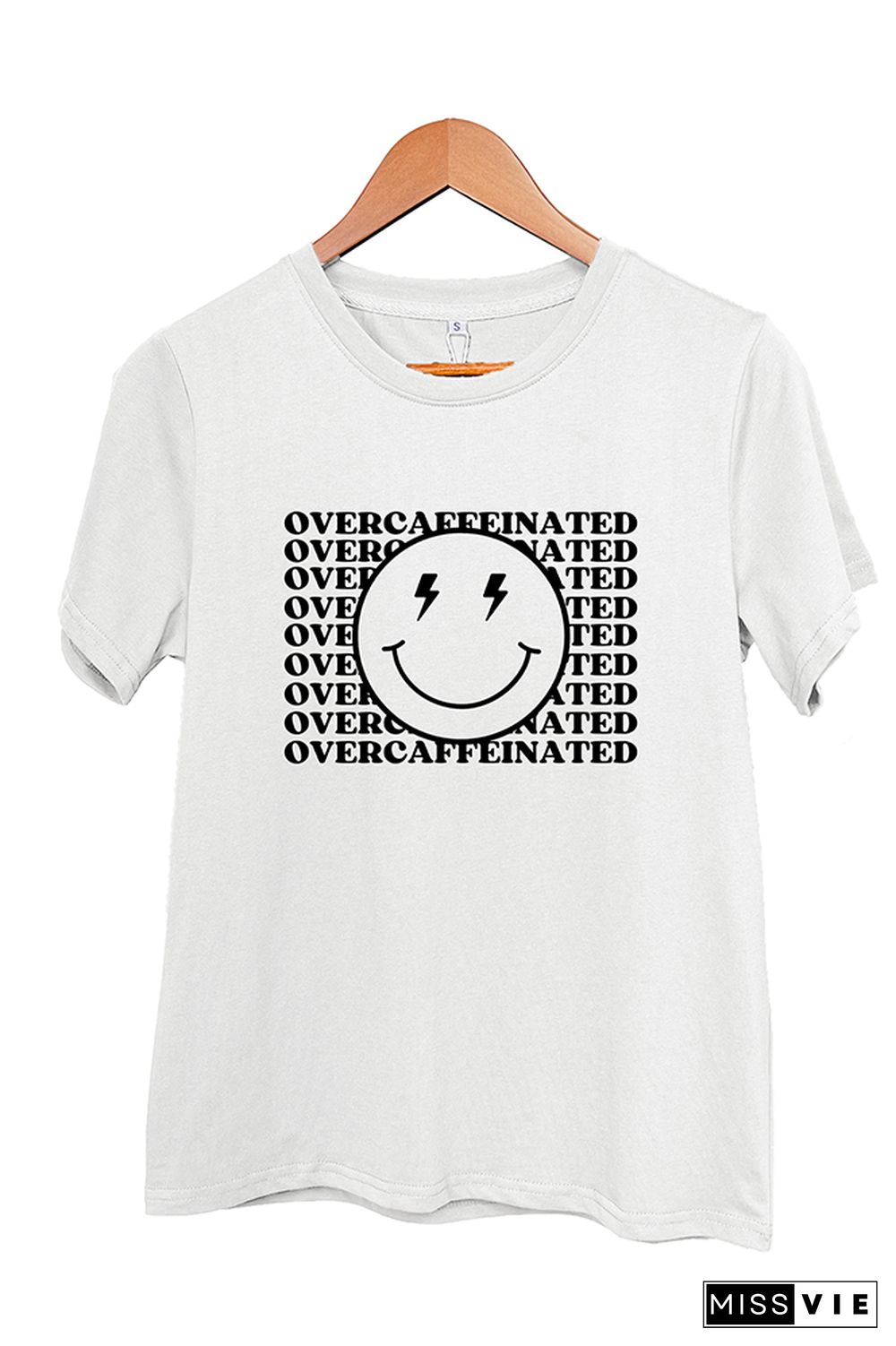 Over Caffeinated Graphic T-Shirt Wholesale