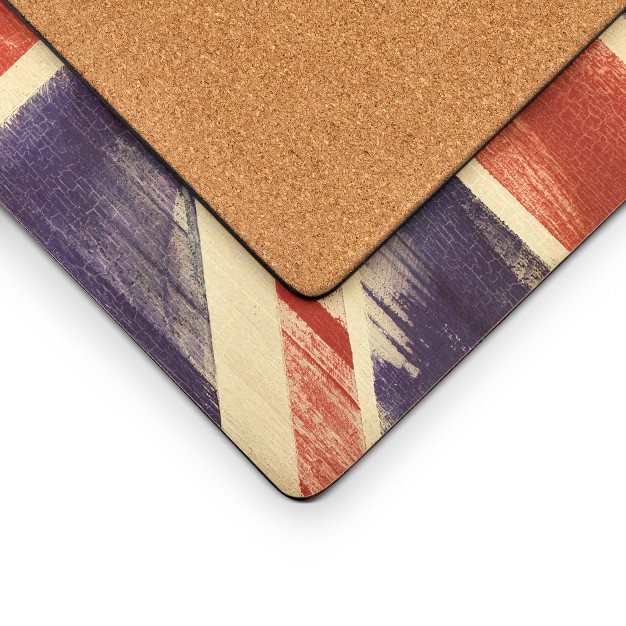 Pimpernel Union Jack Cork backed Board Placemats Set Of 415 7 X 11 7 Inch