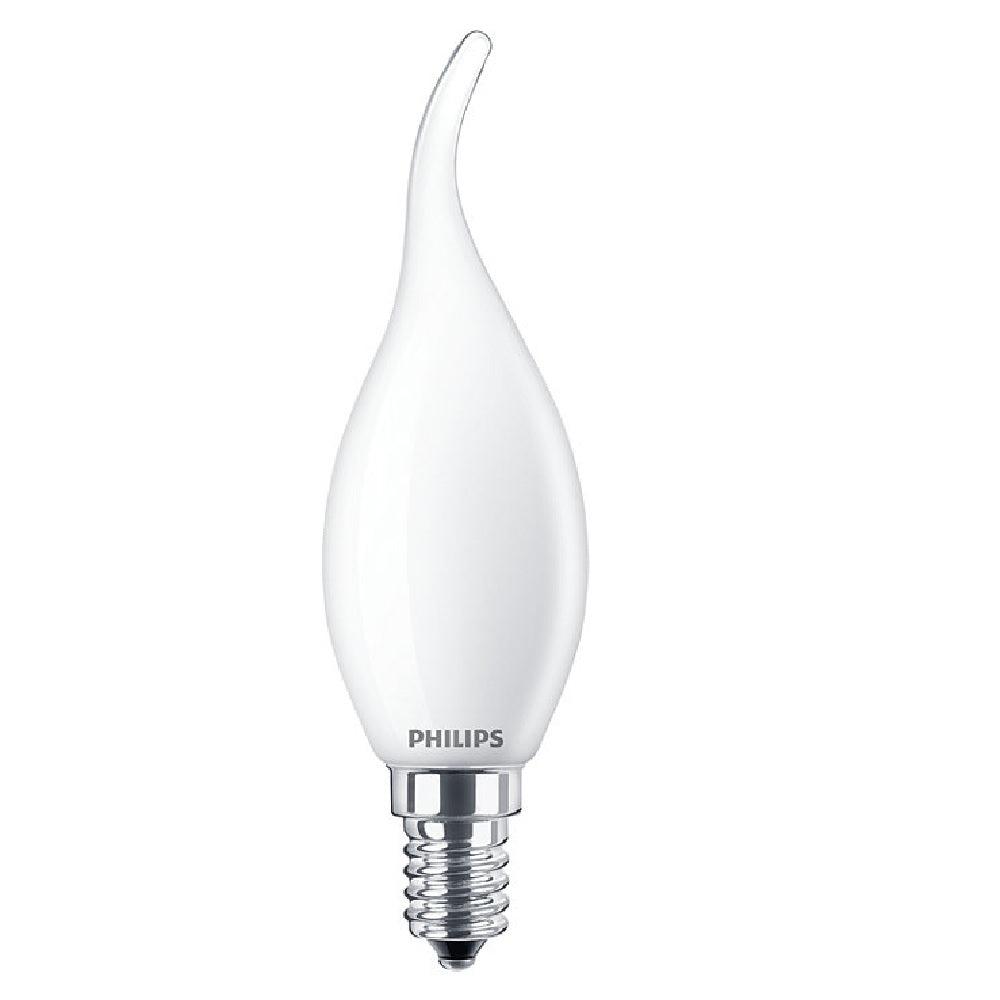 Philips 929001345892 Classic LED Bent Tip Candle 2.2W (25W) B35 E14 Milky Opal 2700k Warm White