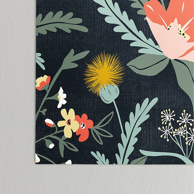 Heather Dutton Poppy Meadow Midnight Poster Society6