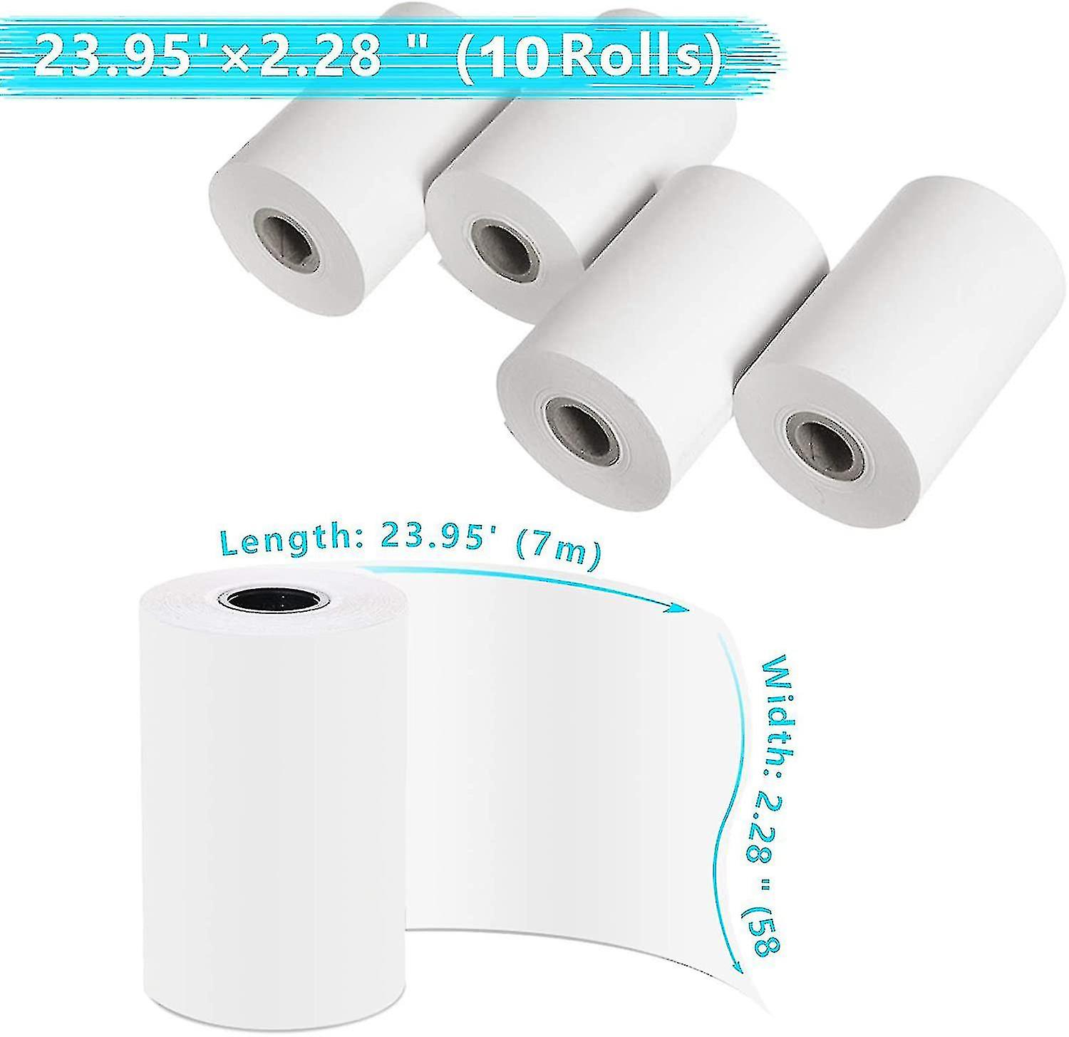 10 Rolls Of Printing Paper For Children's Camera， Instant Printing Thermal Paper， Refill Paper For Children's Camera